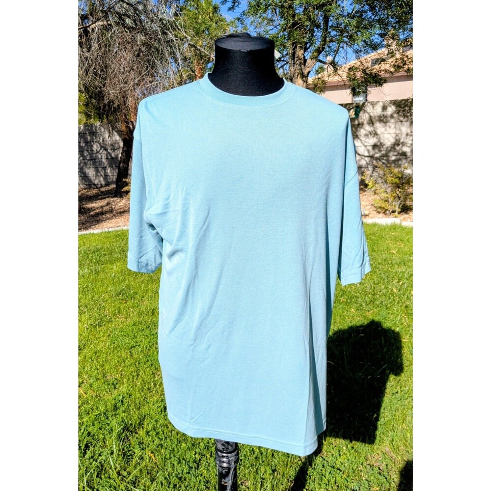 Burma Bibas Aqua Cool Comfort Technology Medium S/S Pullover Korea Shirt Top NWT - Picture 2 of 6